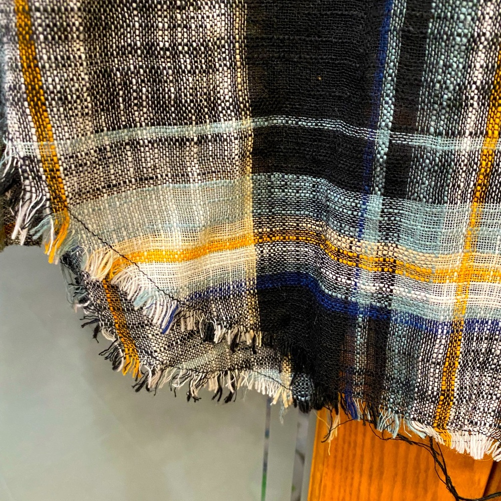 Light black plaid button down - Picture 3 of 3